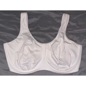 Syrokan White Full Figure Max Control Underwire‎ High Impact Sports Bra, 42F